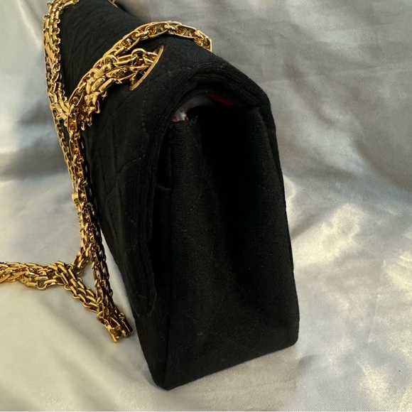 Chanel 2.55 Medium Classic Vintage Reissue Chain Jersey Double Flap Bag - Picture 5 of 16